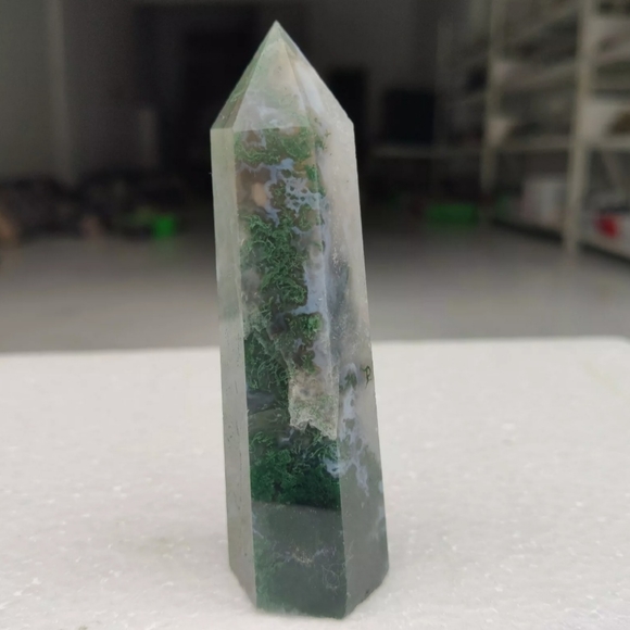 Green Aquatic Agate Healing Quartz Crystal Gemstone NEW - Picture 3 of 7